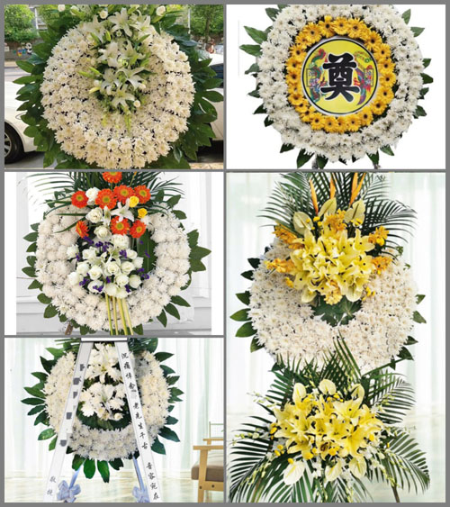 天津蓟州区上仓镇白庙村花圈速递